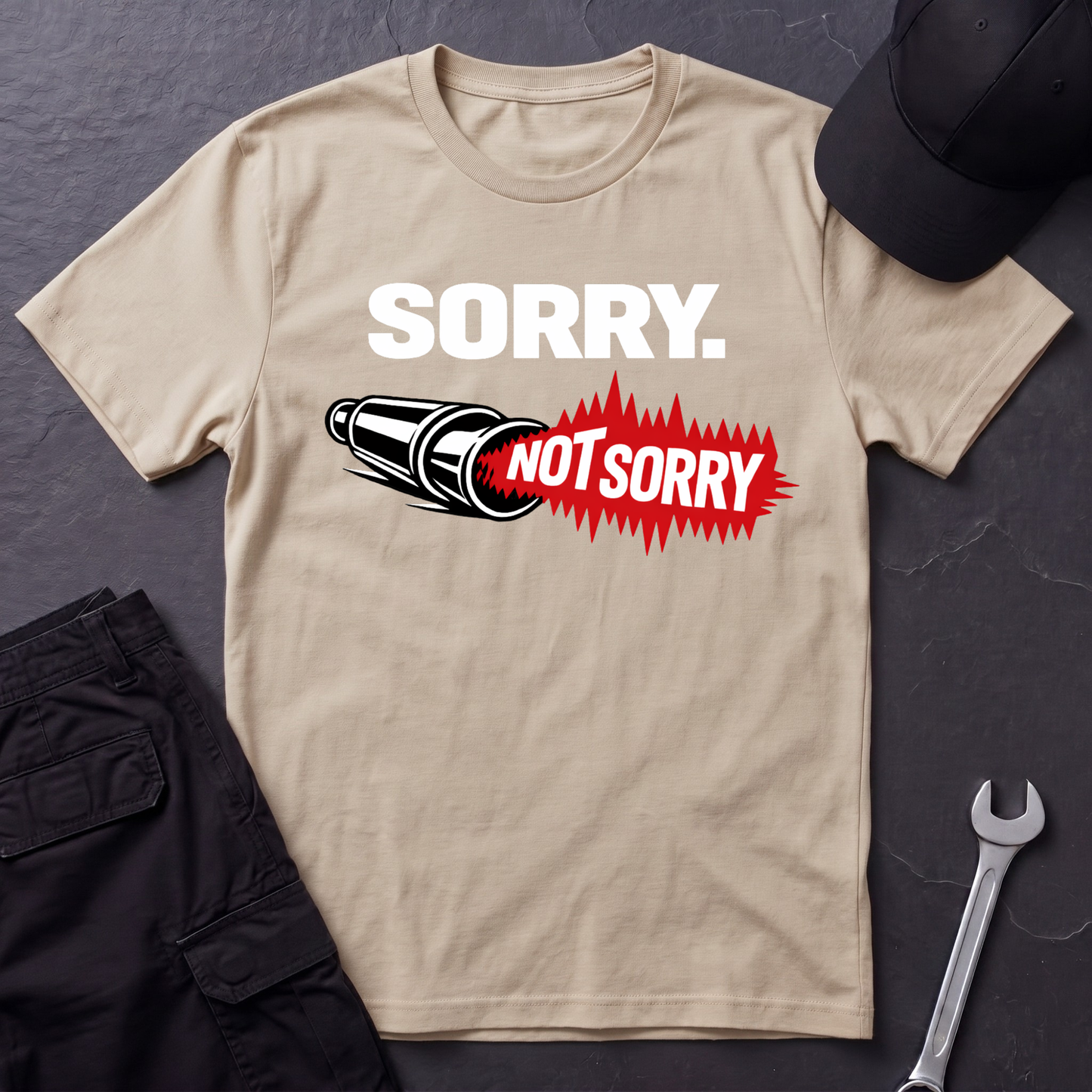 Sorry. Not Sorry. white  T-Shirt