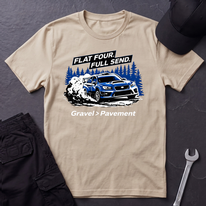 Flat Four. Full Send. T-Shirt