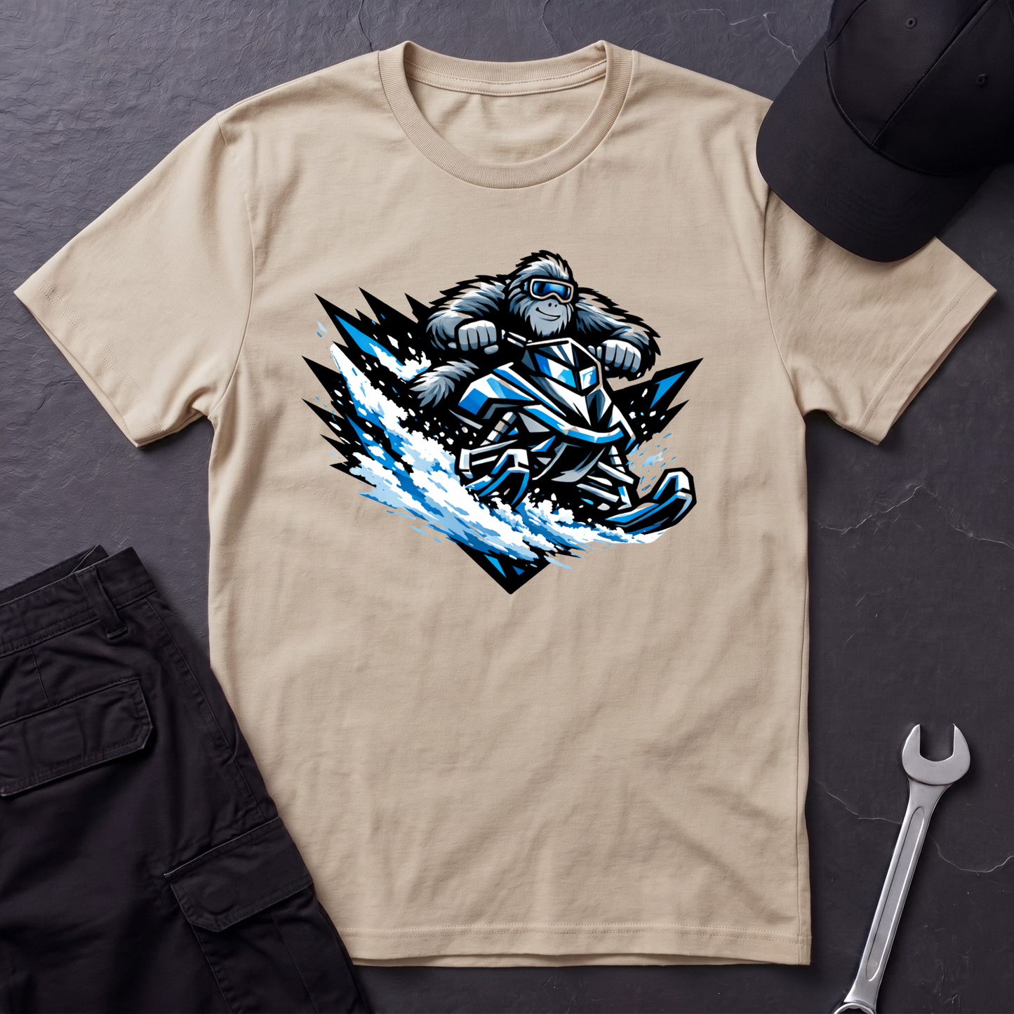 Sasquatch Snowmobile  T-Shirt