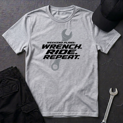Wrench. Ride. Repeat.   T-Shirt