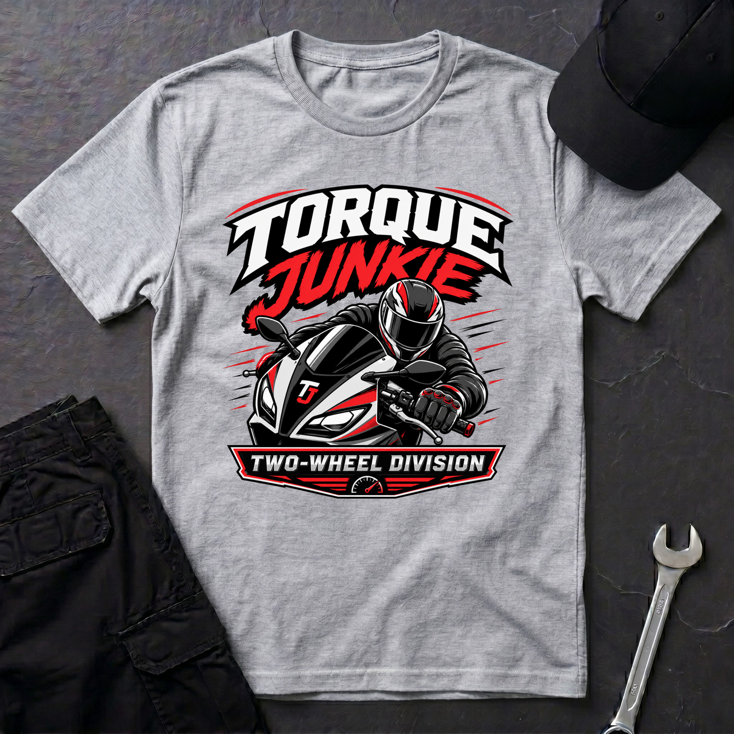 Torque Junkie Two Wheel Division  T-Shirt