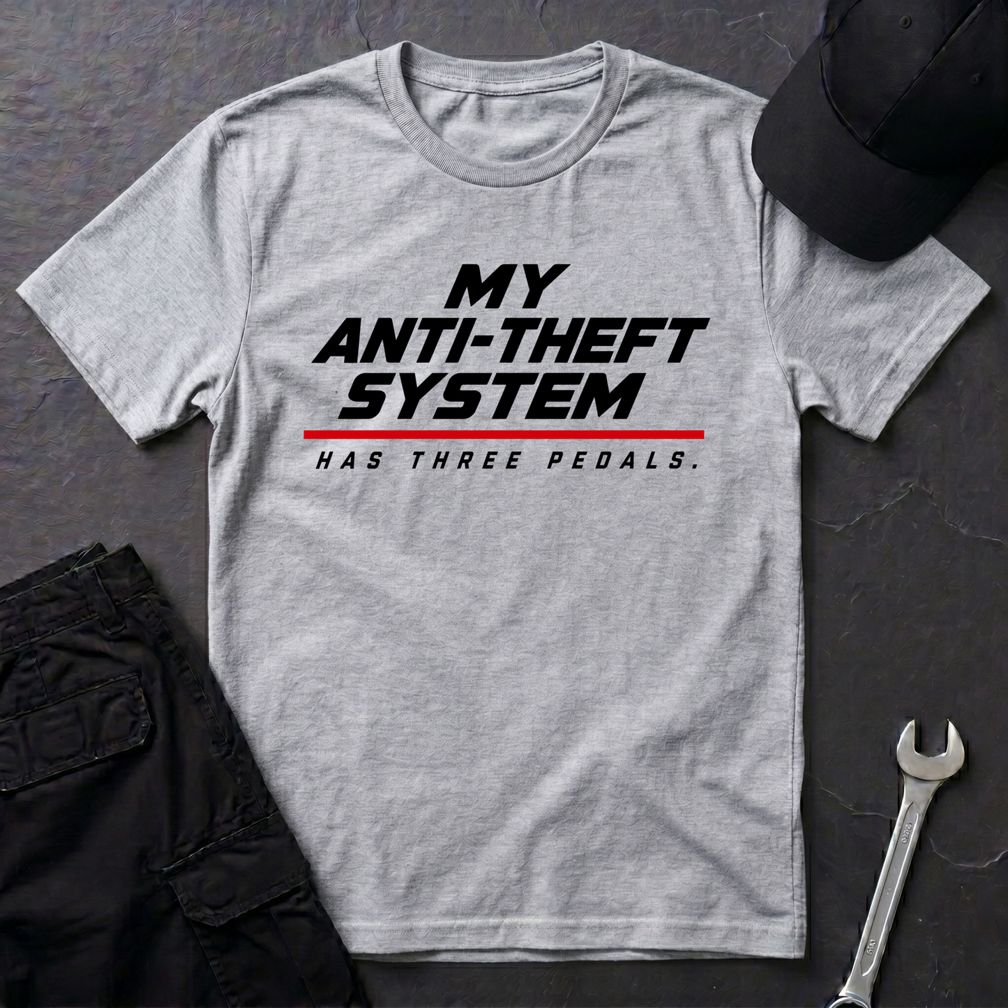 Anti-Theft System.   T-Shirt