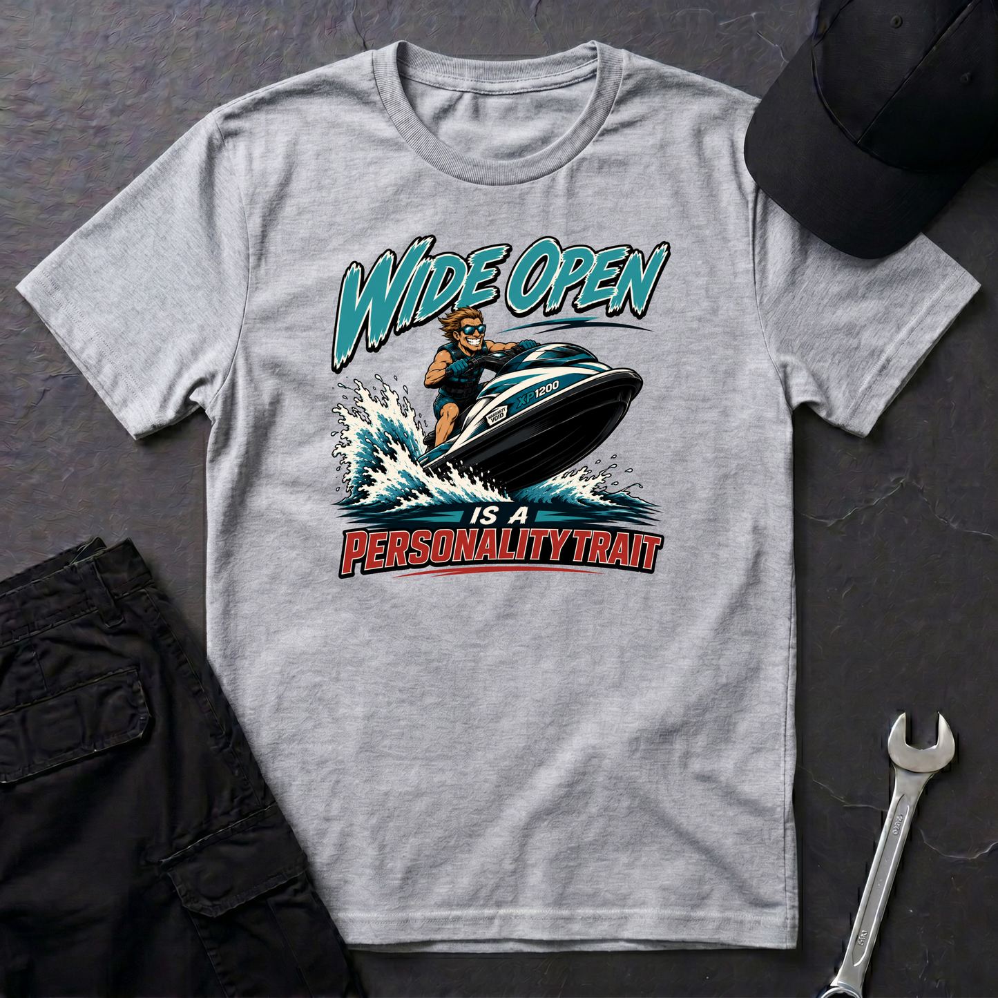Wide Open jet Ski   T-Shirt