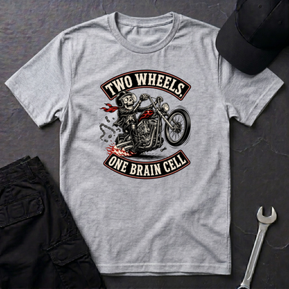 Two Wheels One Brain Cell   T-Shirt