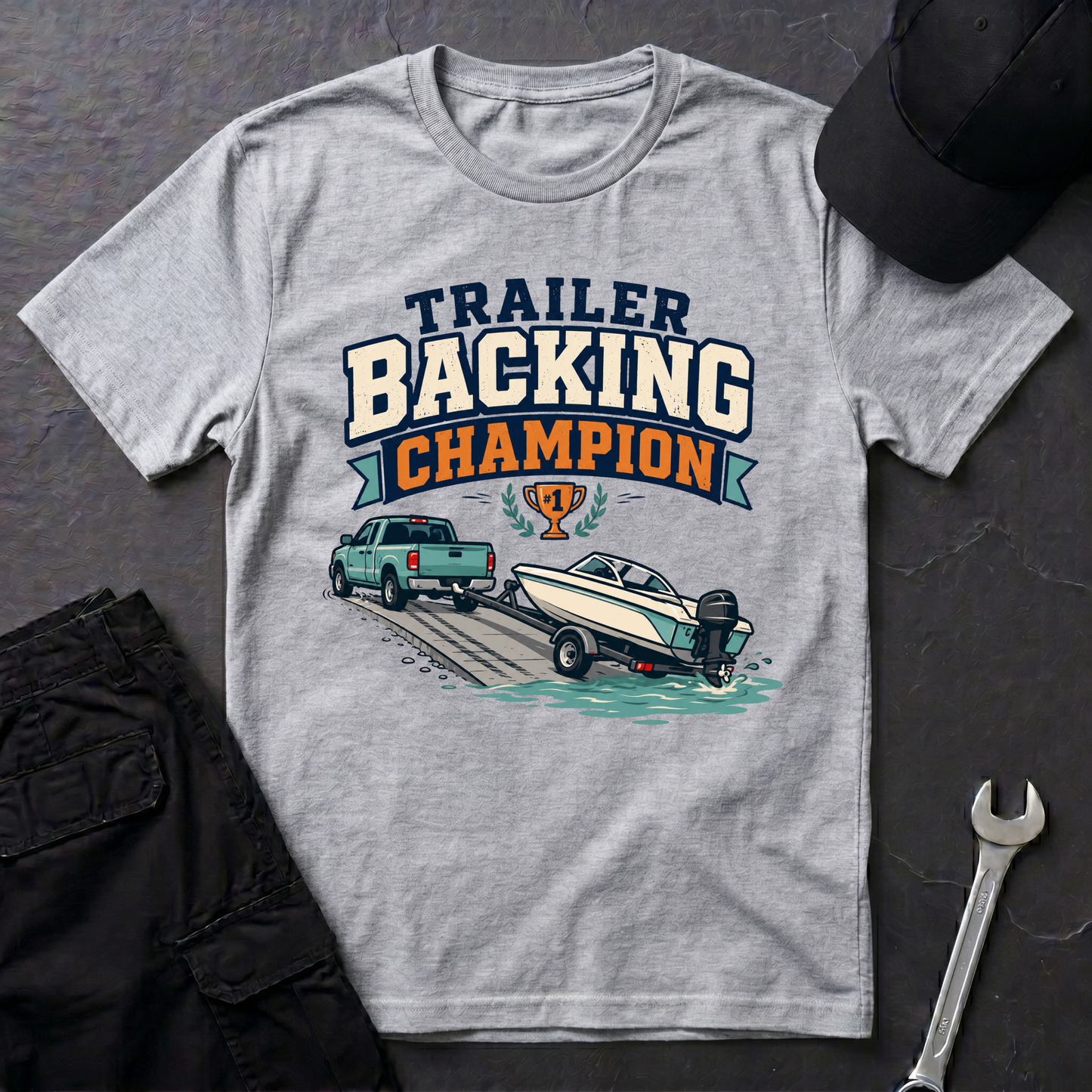 Trailer Backing Champ  T-Shirt