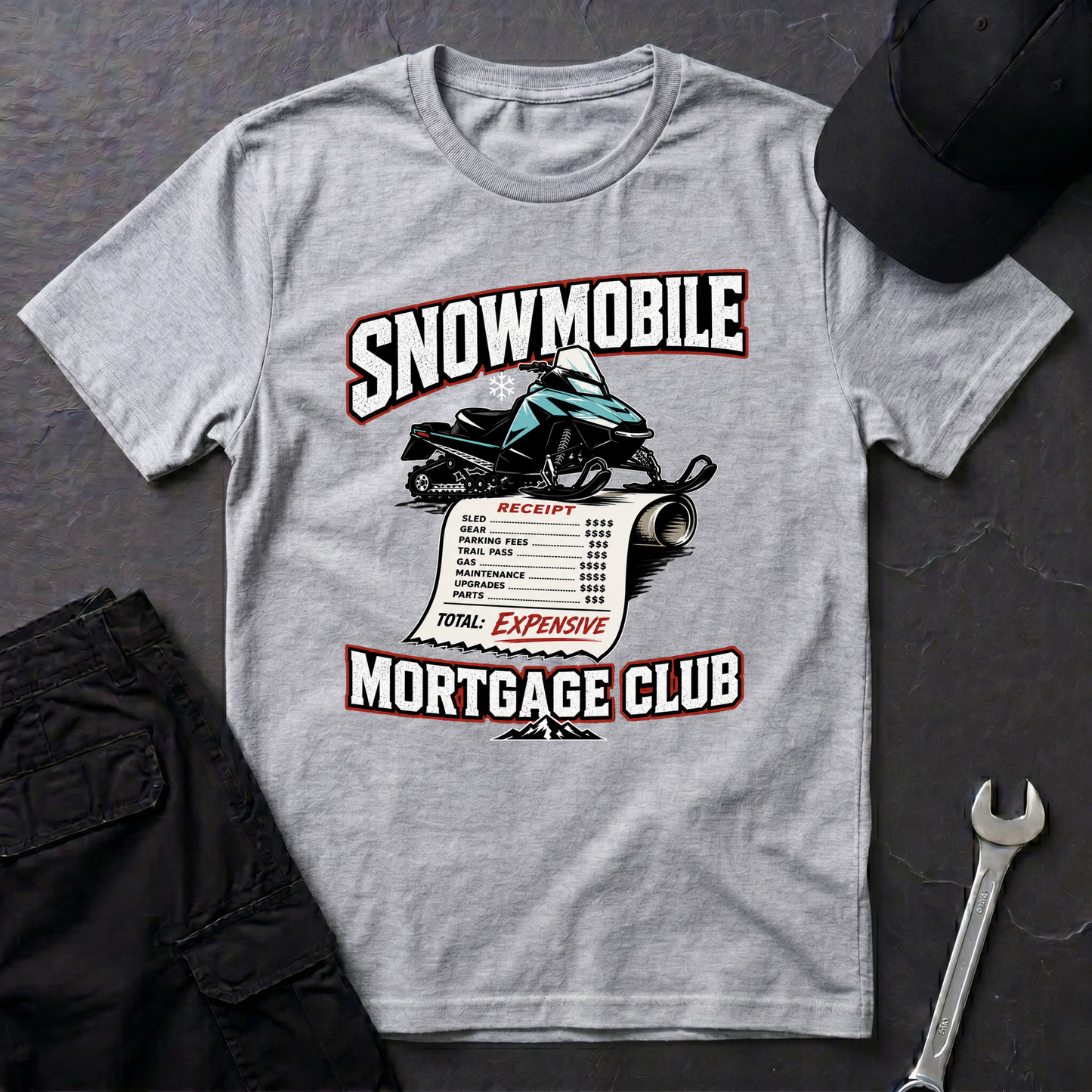 Snowmobile Mortgage Club  T-Shirt