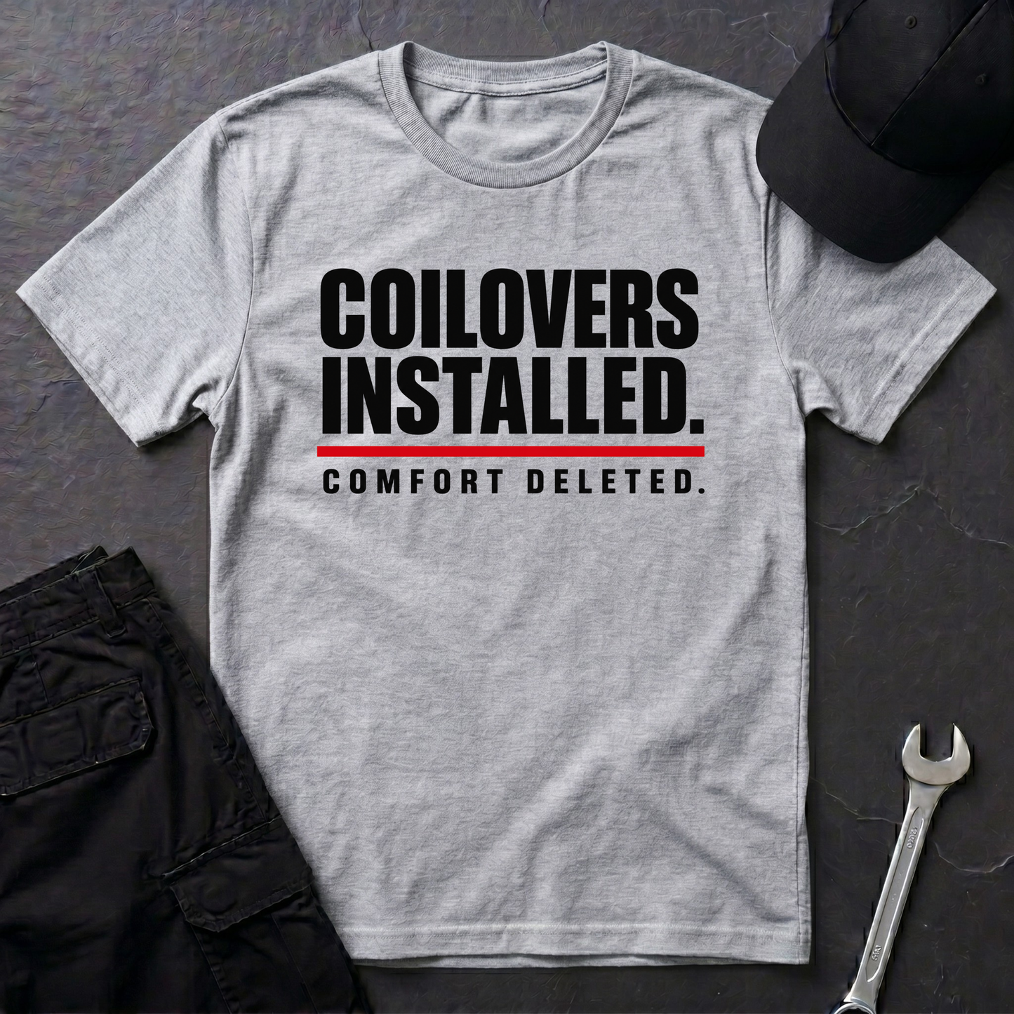 Coilovers Installed.   T-Shirt