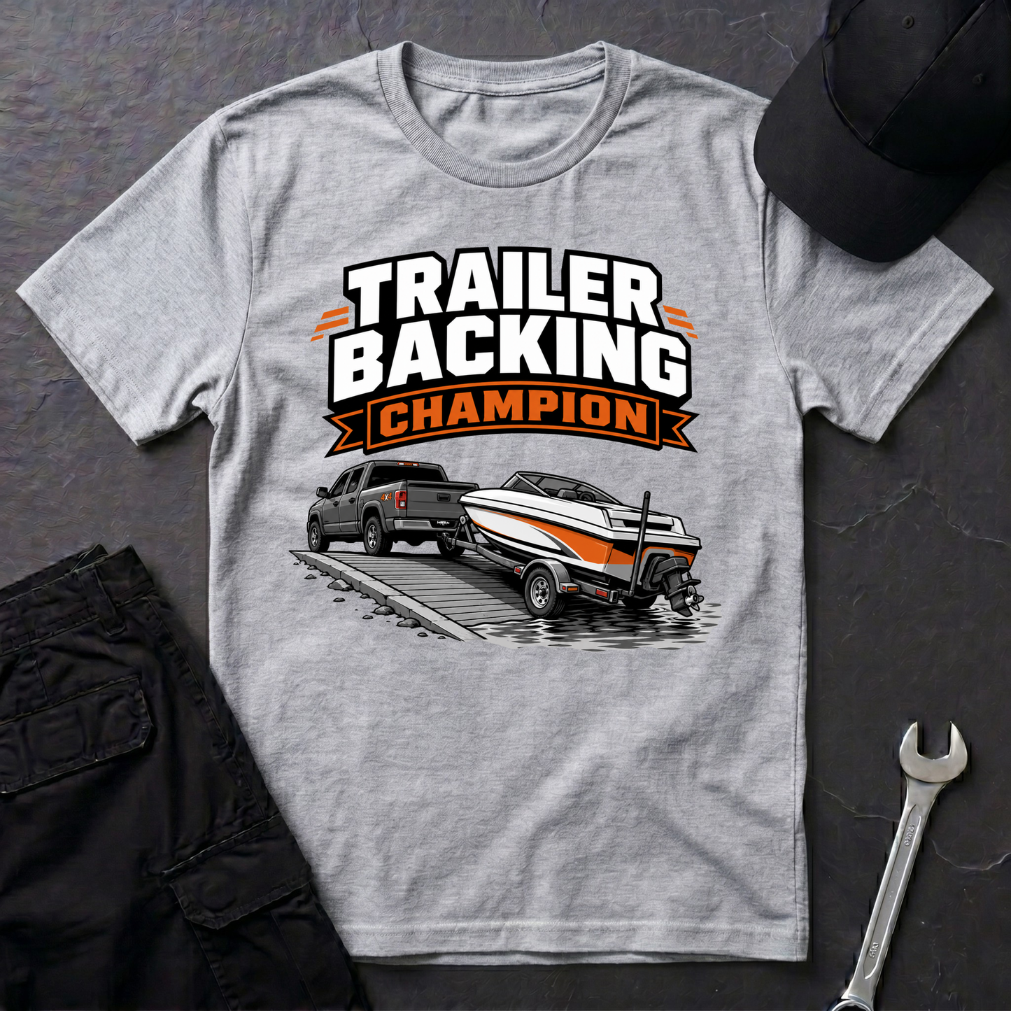 Trailer Backing Champion  T-Shirt