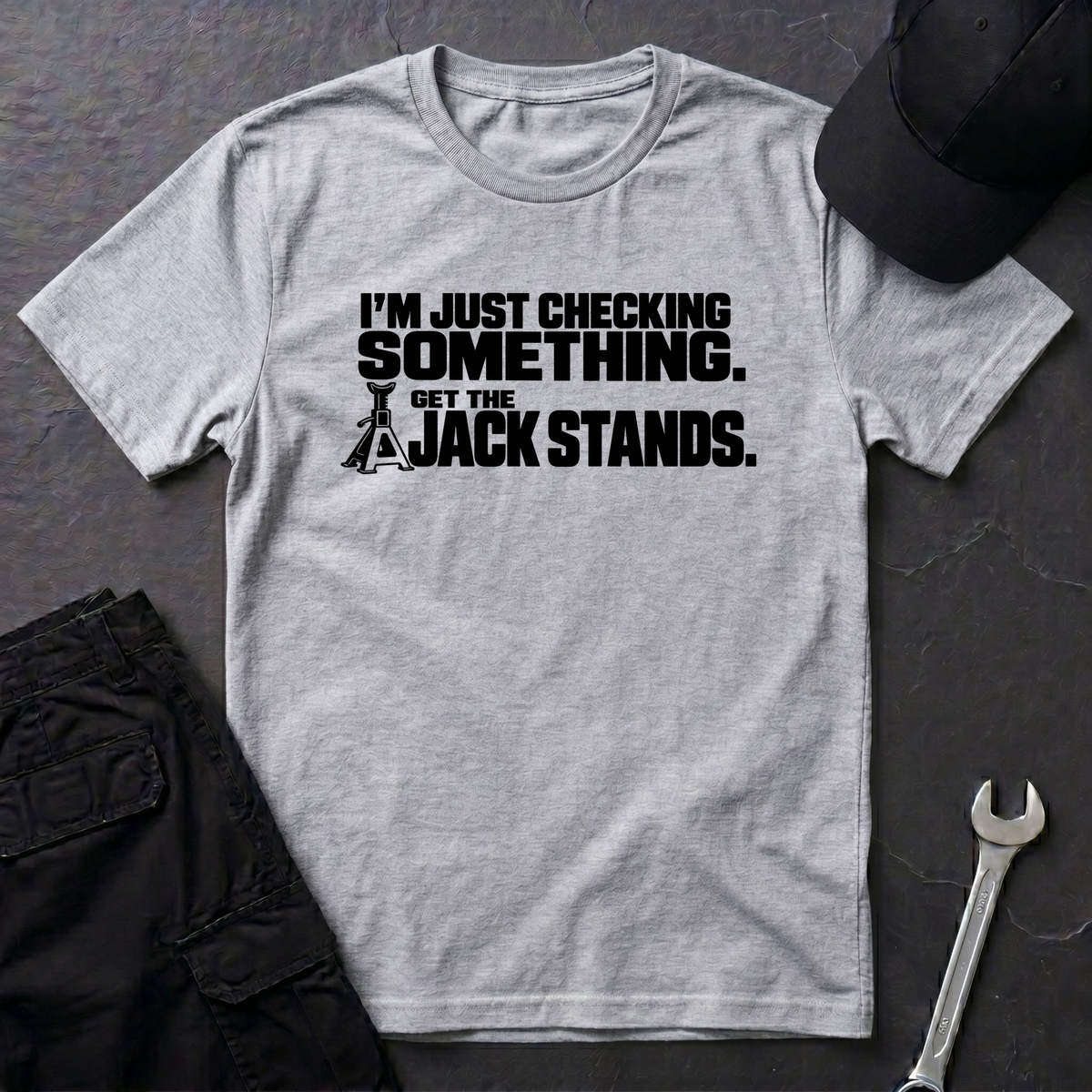 Just Checking Something   T-Shirt