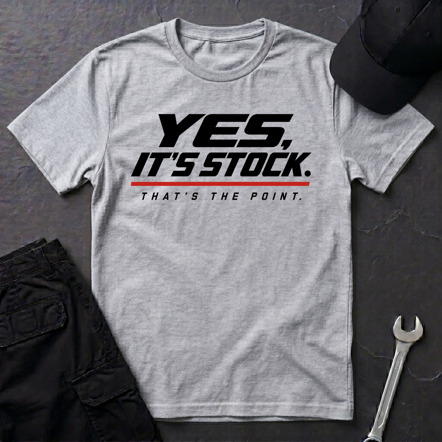 It's Stock.   T-Shirt