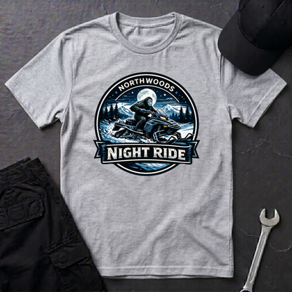 Sasquatch Snowmobile Night Ride  T-Shirt