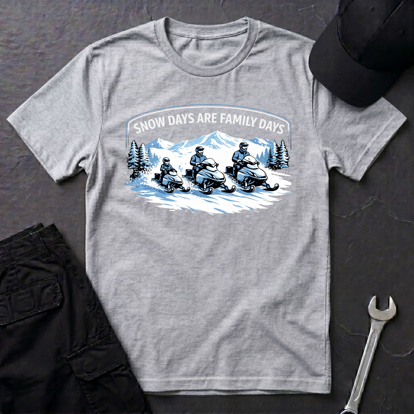 Snow Days Are Family Days  T-Shirt