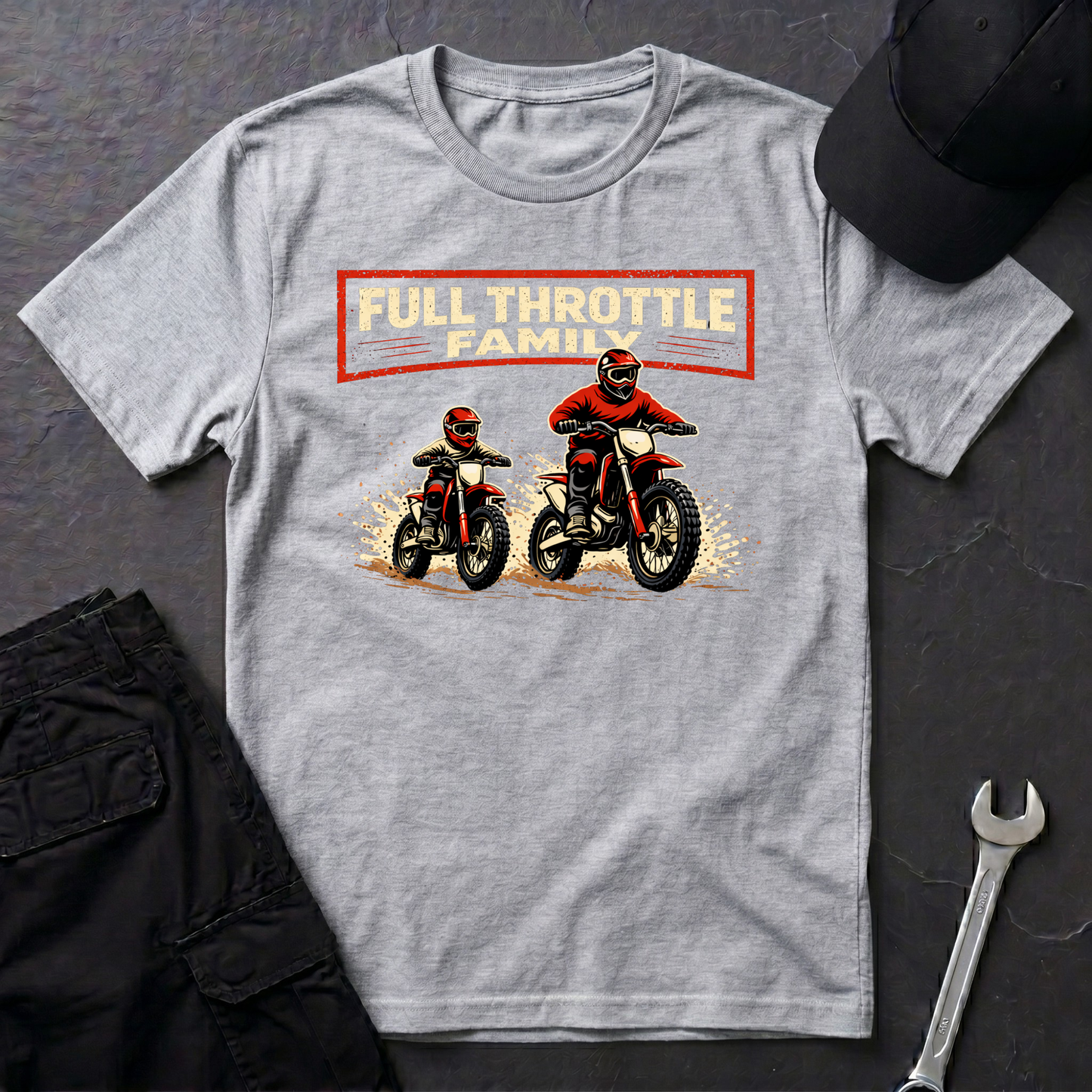 Full Throttle Family Dirtbikes T-Shirt