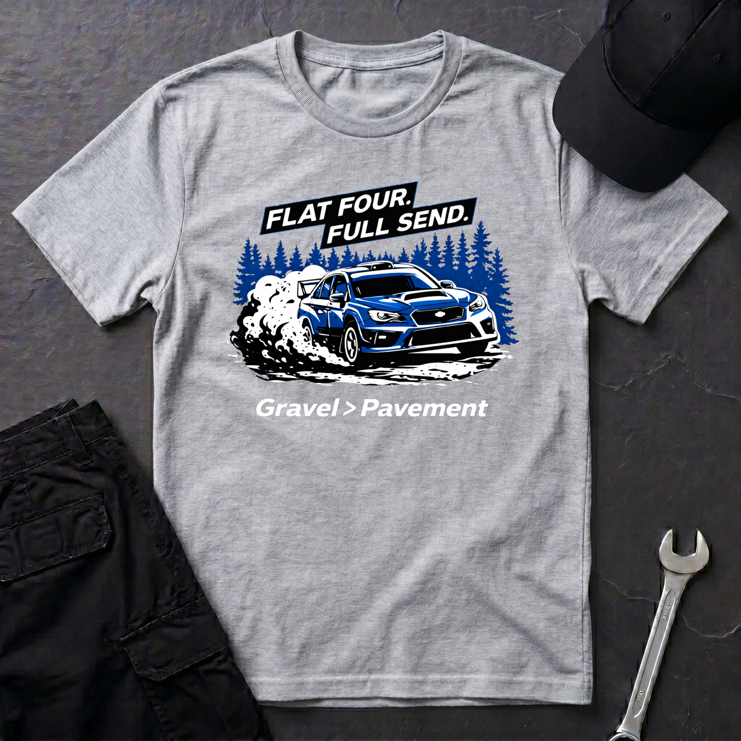 Flat Four. Full Send. T-Shirt