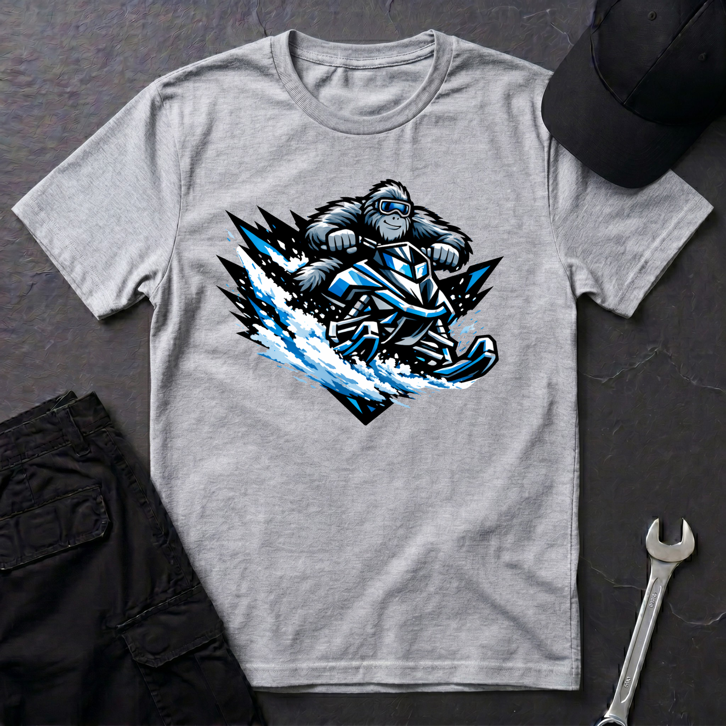 Sasquatch Snowmobile  T-Shirt