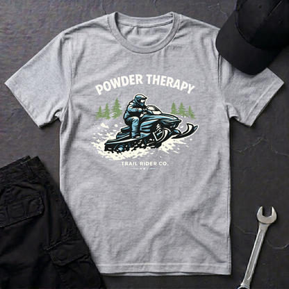 Powder Therapy Snowmobile  T-Shirt
