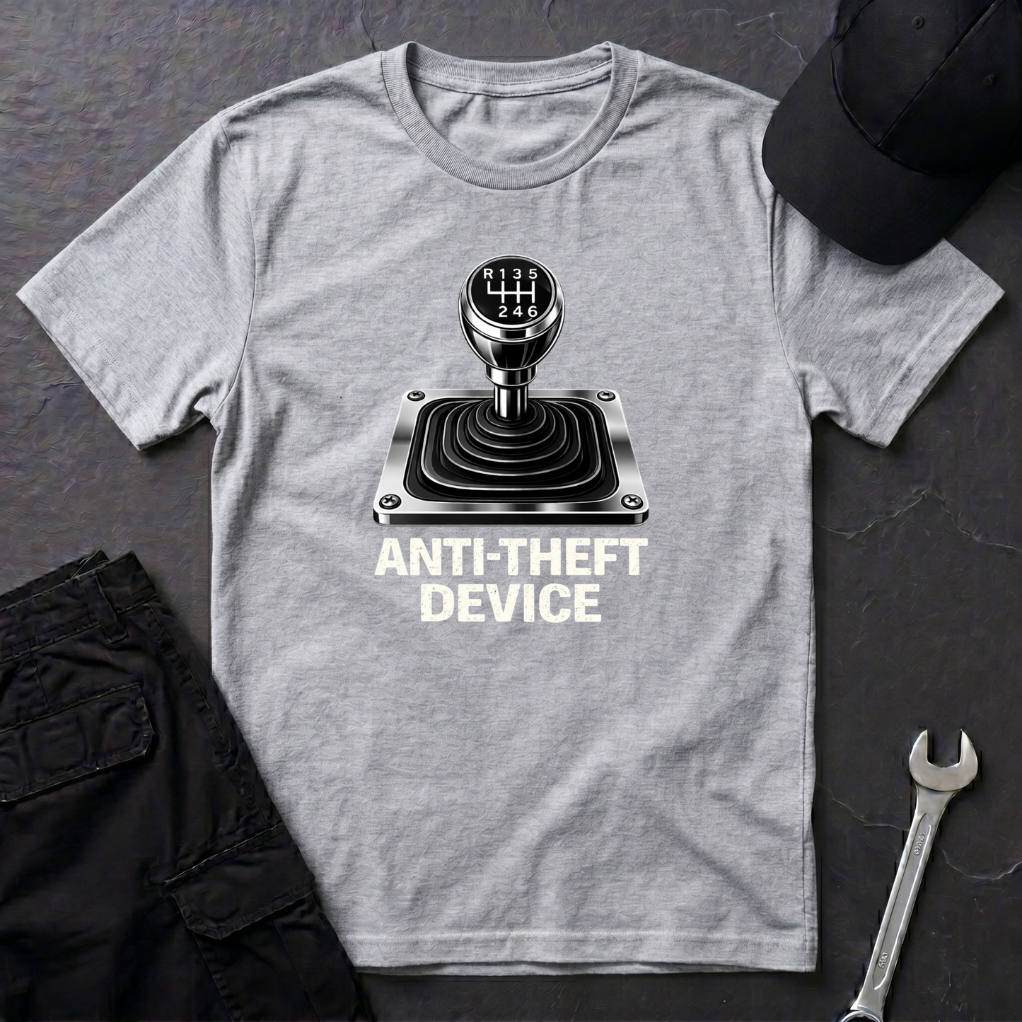 Anti-Theft Device Stickshift T-Shirt