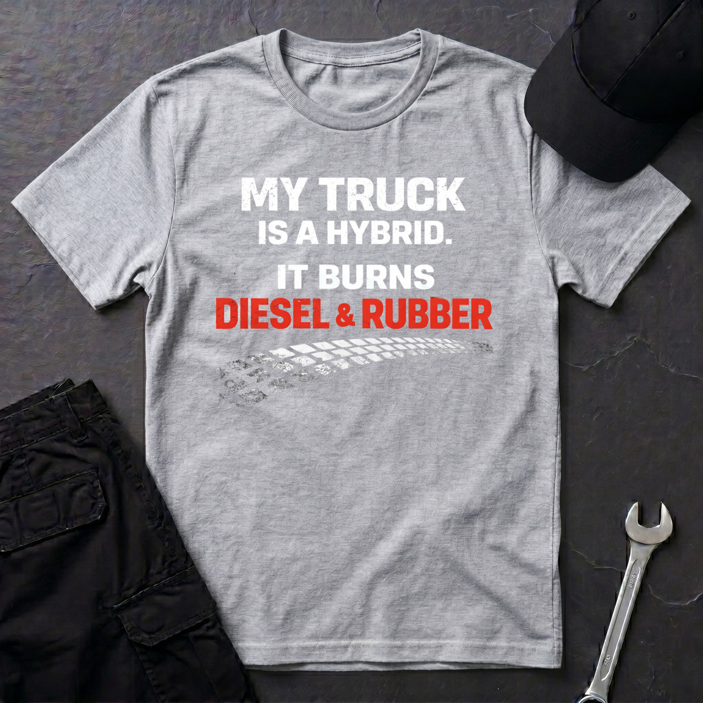 My Truck Is A Hybrid  T-Shirt