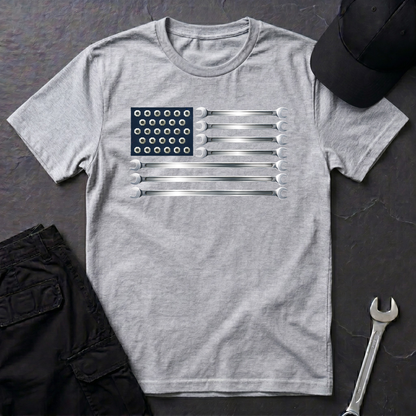 Wrenches American Flag  T-Shirt