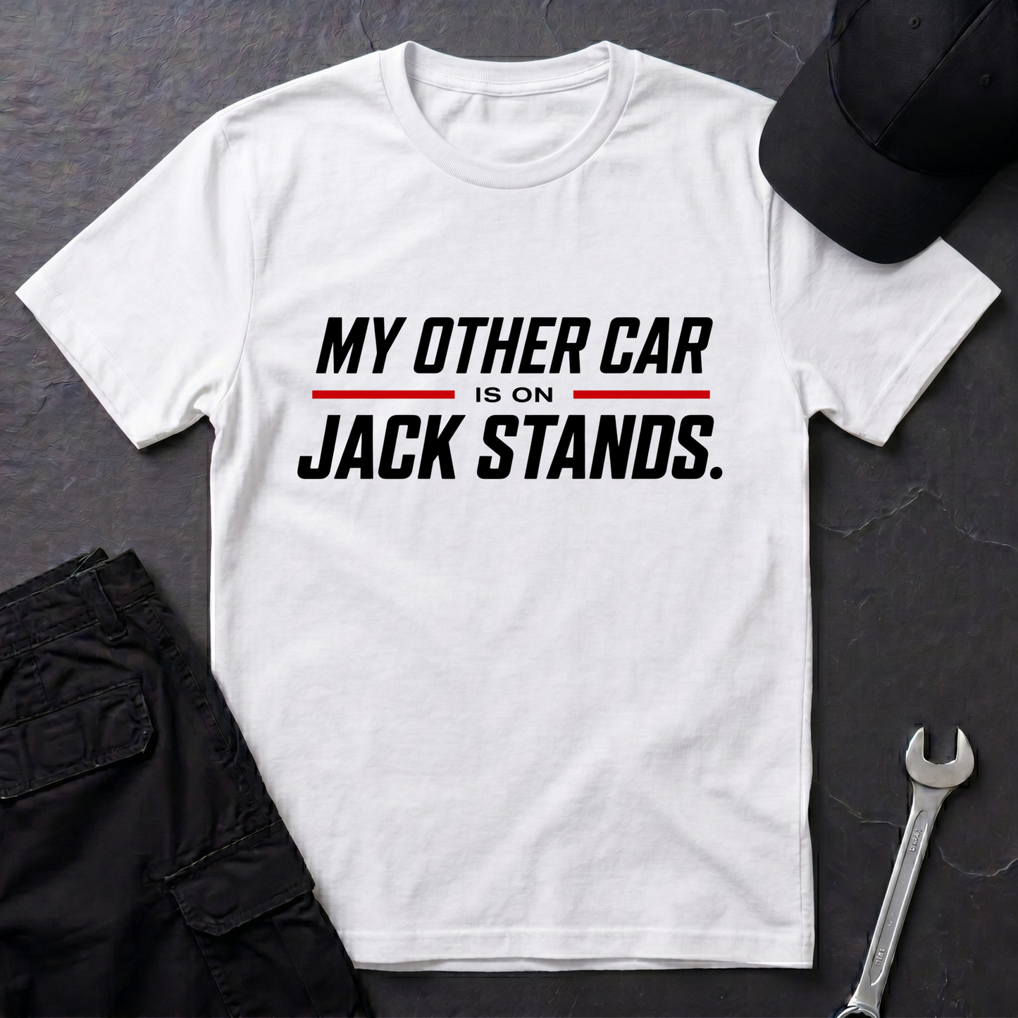 Other Car On Jack Stands  T-Shirt
