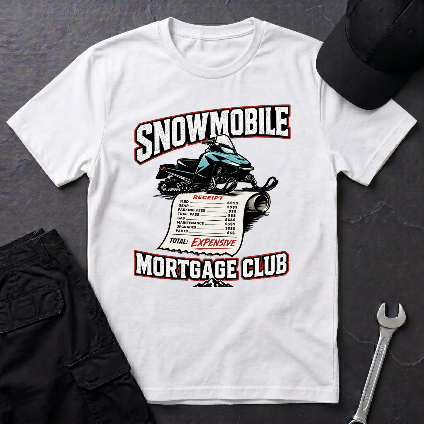 Snowmobile Mortgage Club  T-Shirt