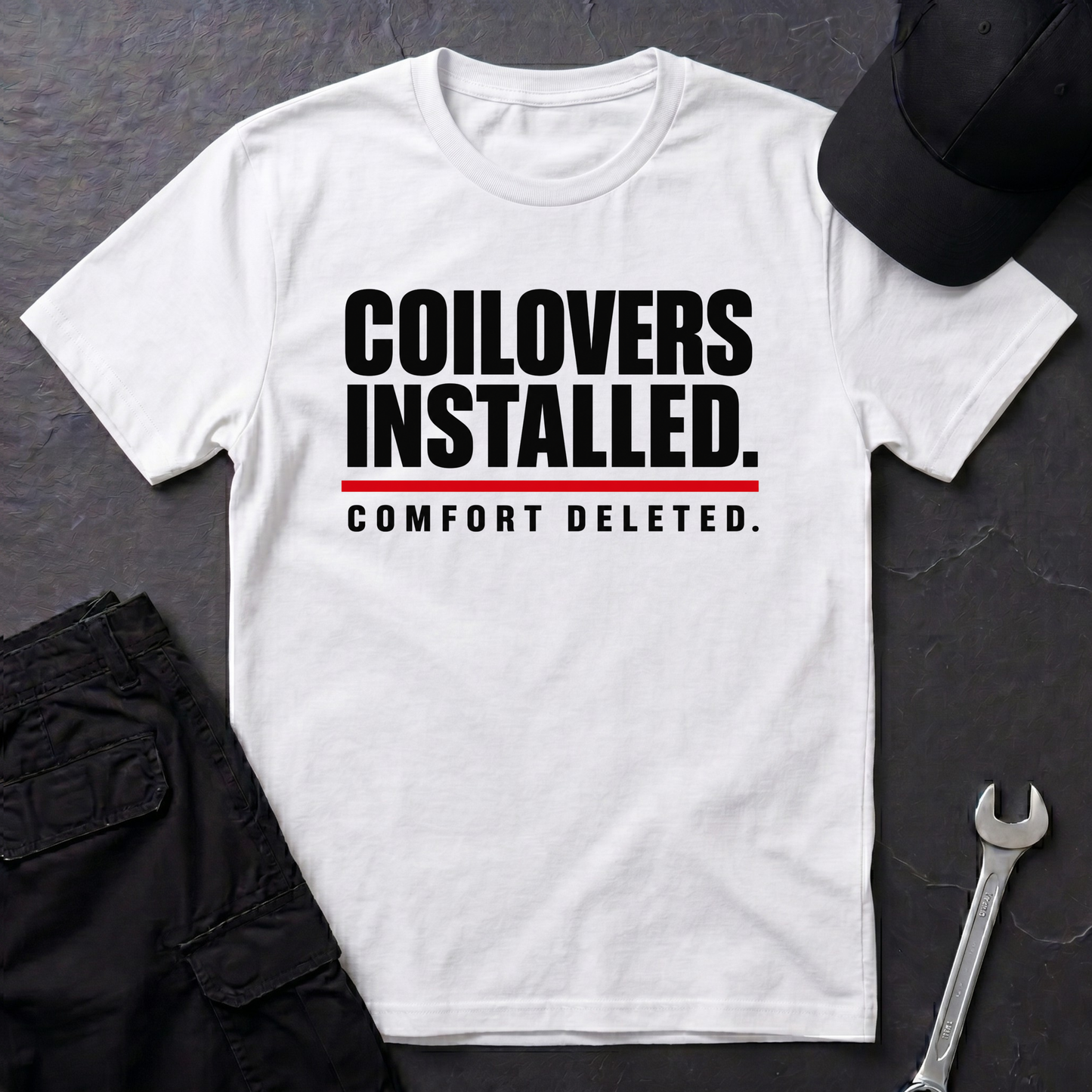 Coilovers Installed.   T-Shirt
