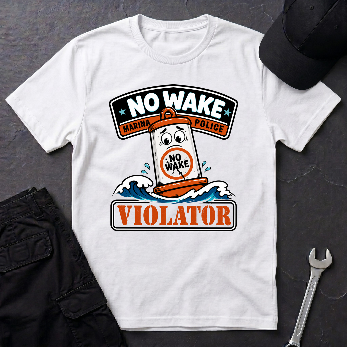 No Wake Violator  T-Shirt