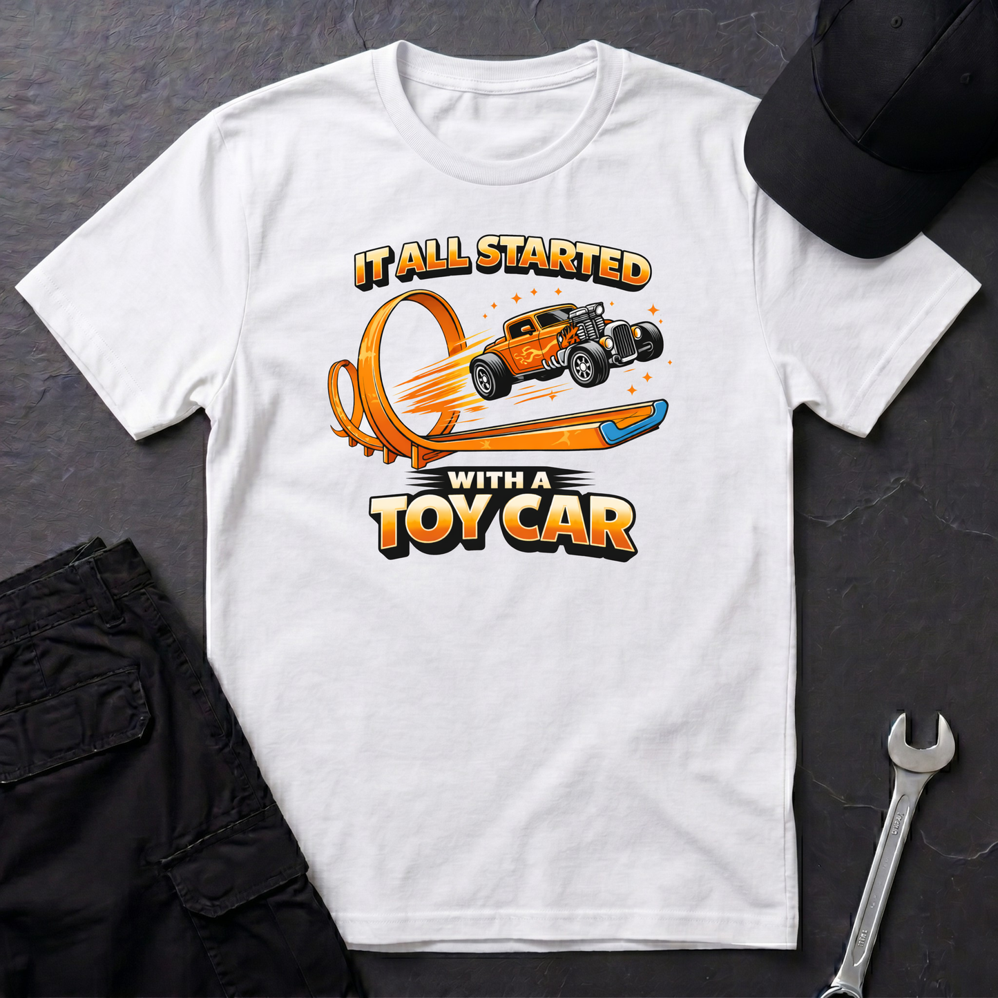 It All Started With A Toy Car  T-Shirt