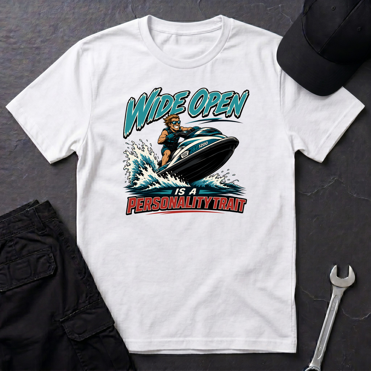 Wide Open jet Ski   T-Shirt