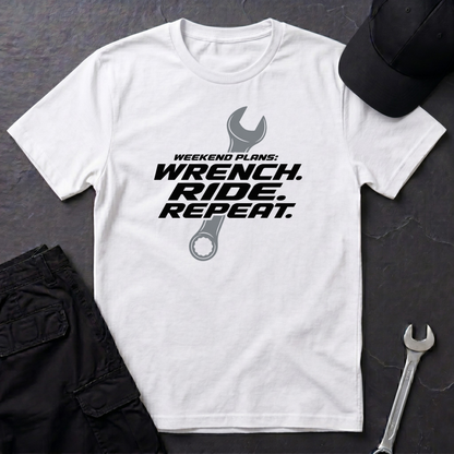 Wrench. Ride. Repeat.   T-Shirt