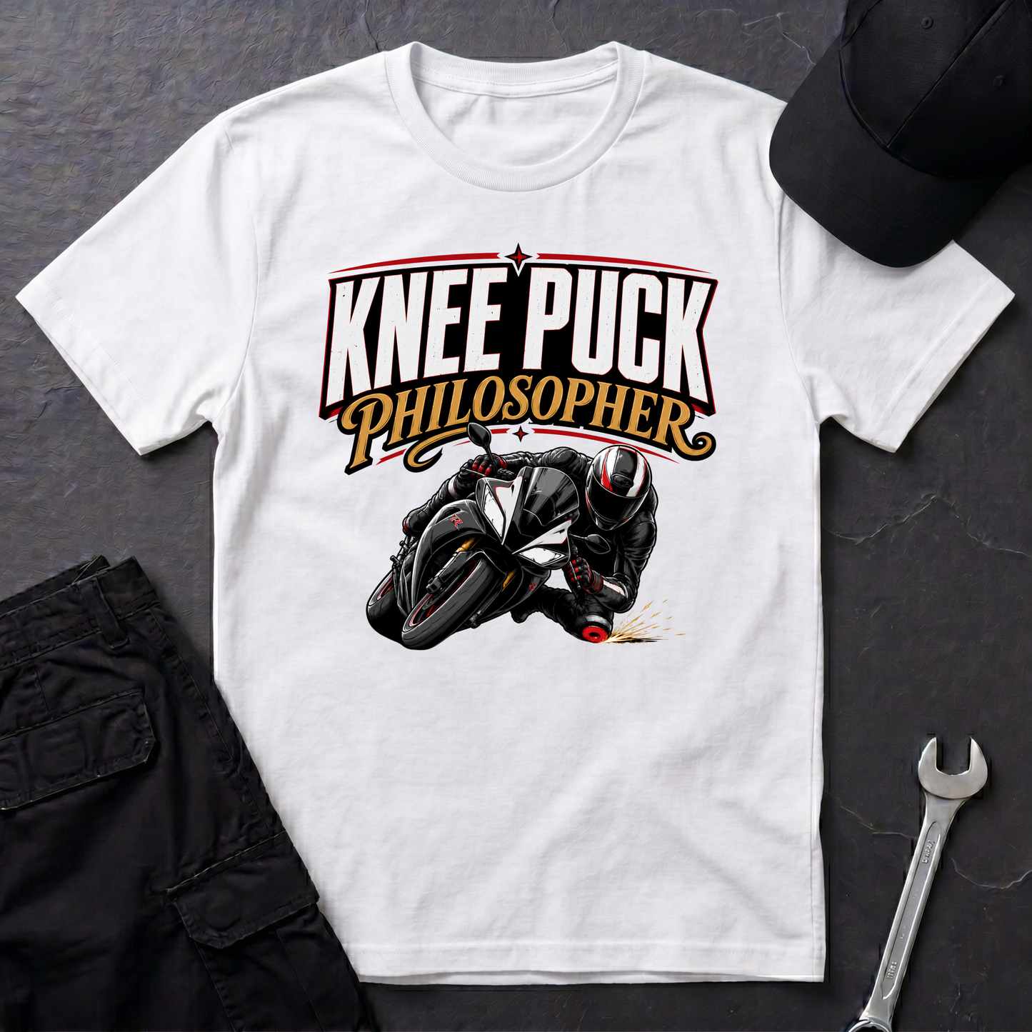 Knee Puck Philosopher  T-Shirt