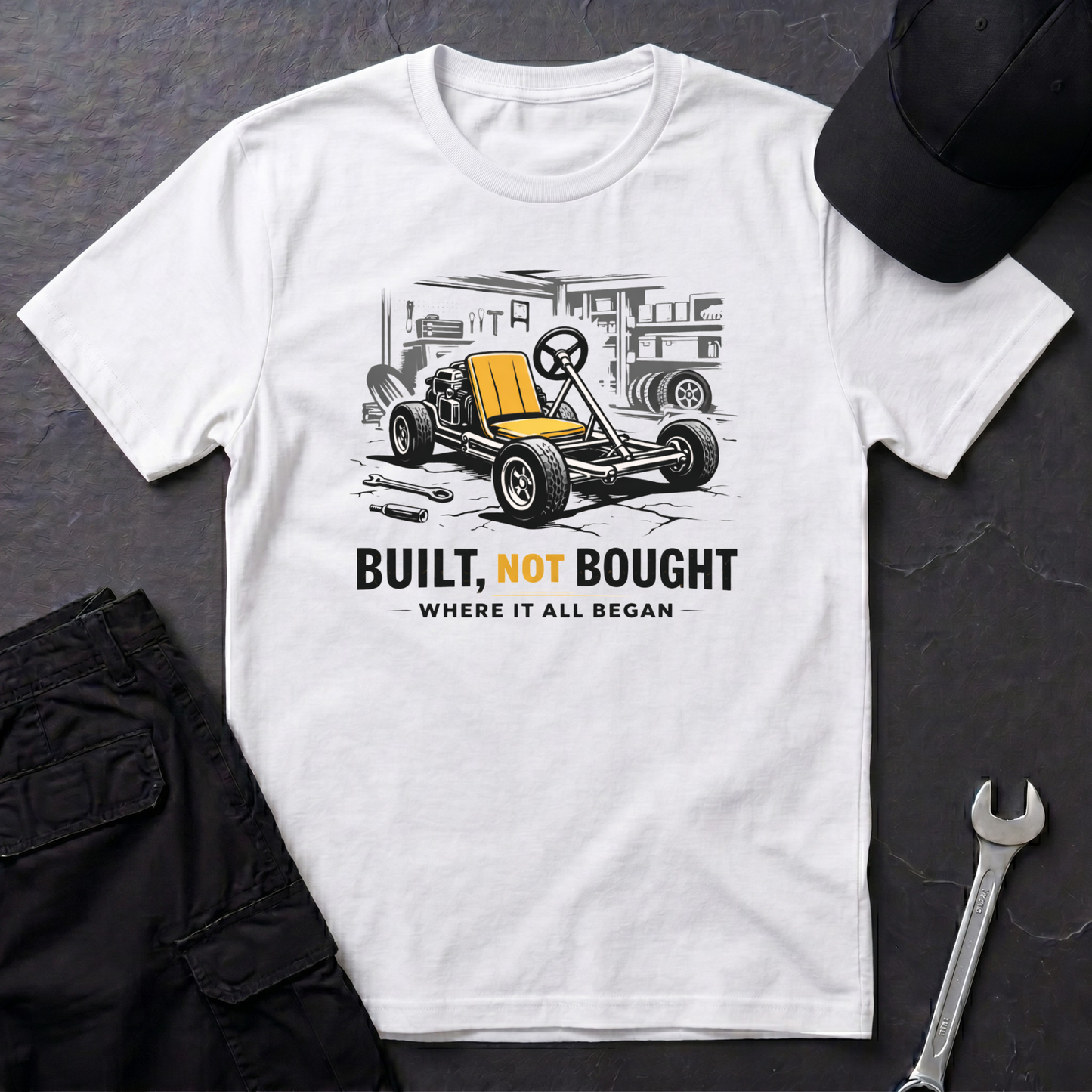 Built Not Bought Go-Cart dark T-Shirt