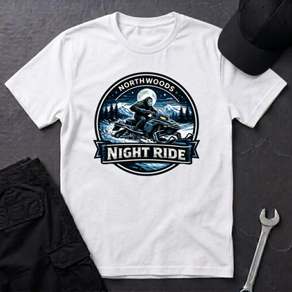 Sasquatch Snowmobile Night Ride  T-Shirt