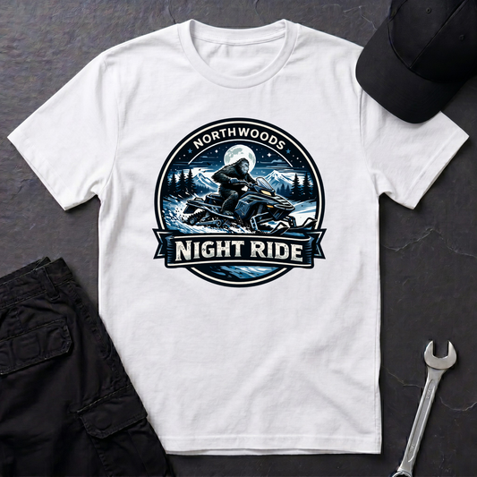 Sasquatch Snowmobile Night Ride  T-Shirt