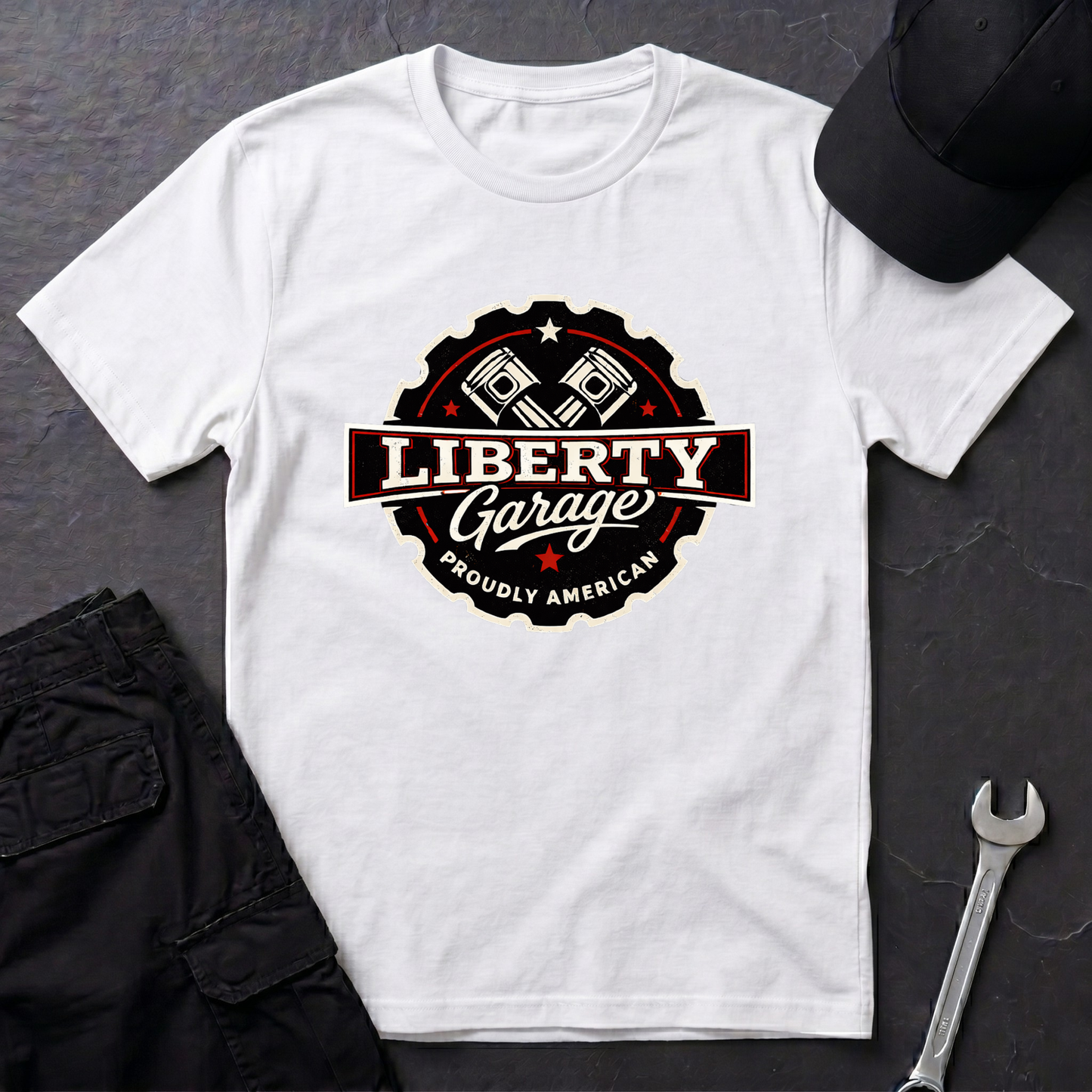 Liberty Garage  T-Shirt