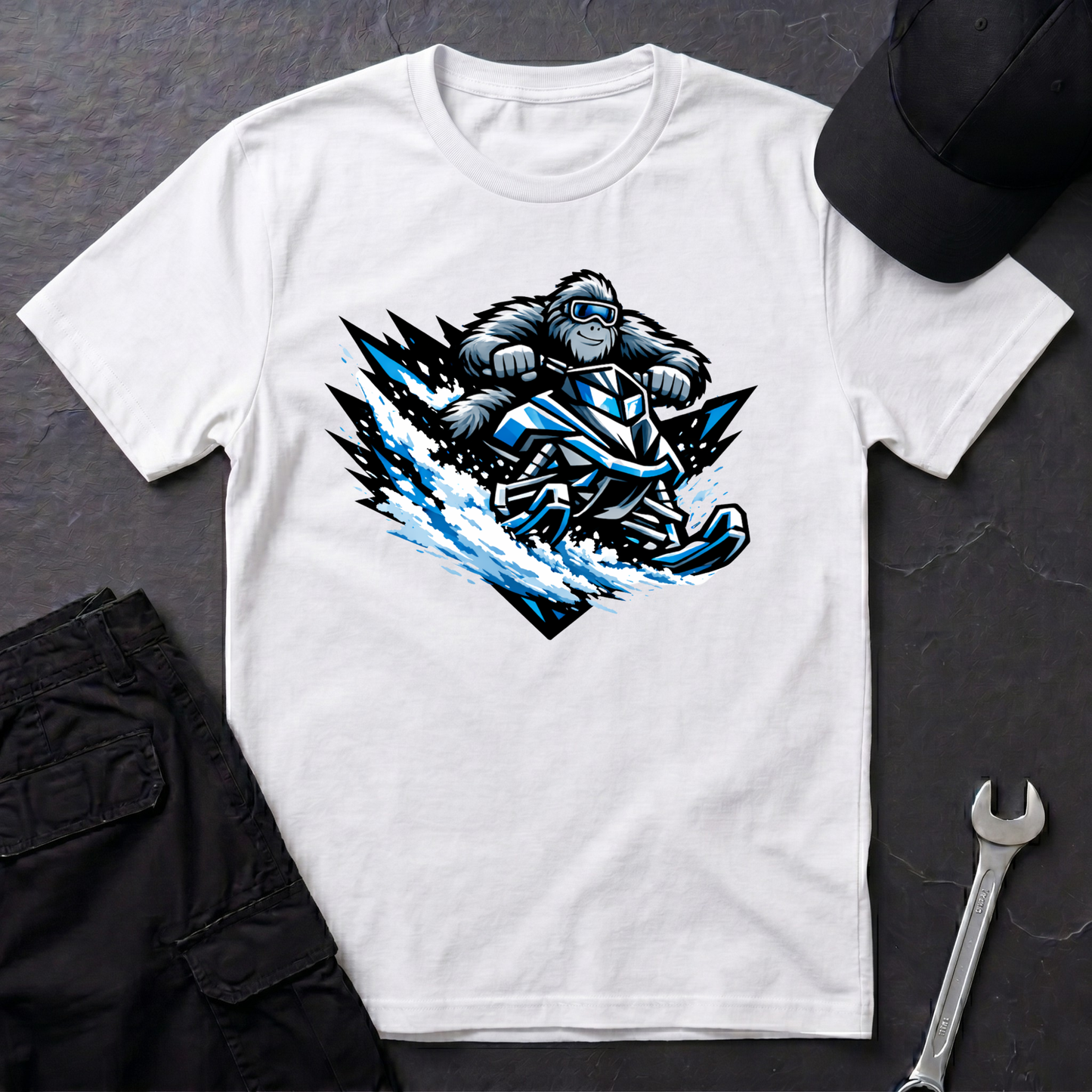 Sasquatch Snowmobile  T-Shirt